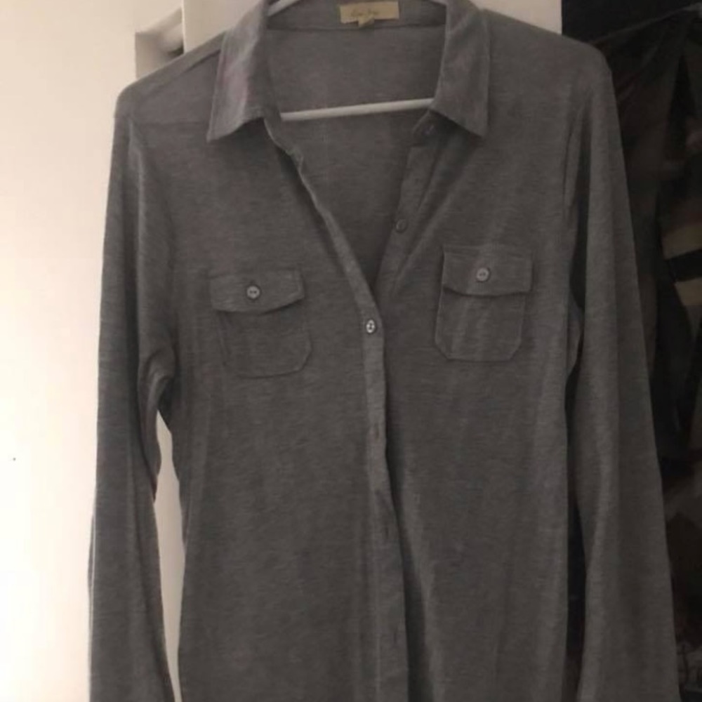 Grey Button Up